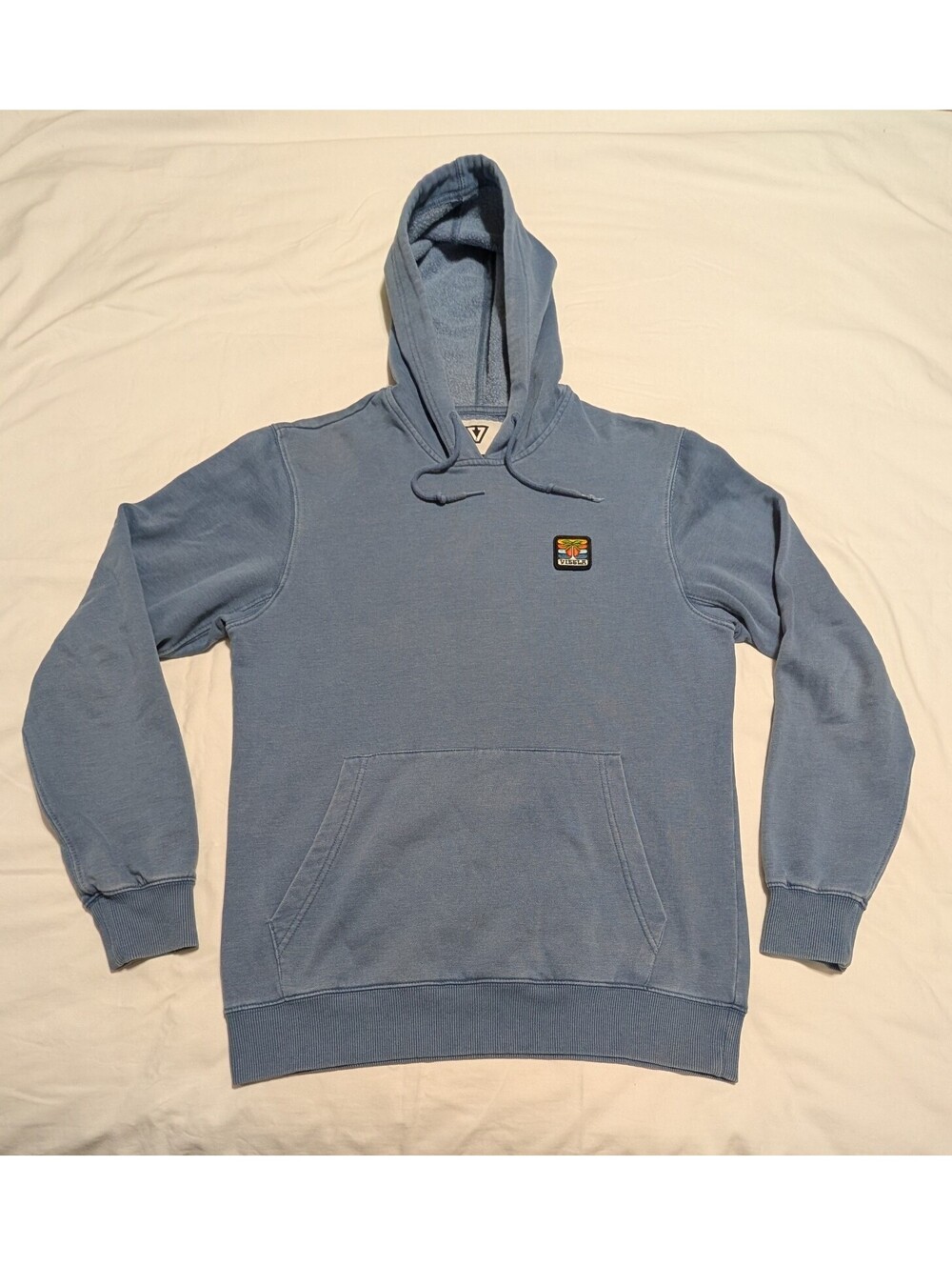 Vissla Solid Sets Eco Pullover Hoodie Blue Men's Size Small Surf Sweatshirt